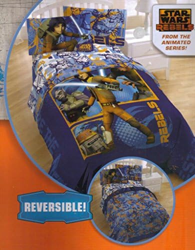 Disney Lucas Film Star Wars Rebels 4pc Twin Comforter and Sheet Set Bedding Collection