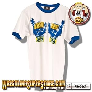 WWE Official John Cena Word Life White Adult Large T Shirt