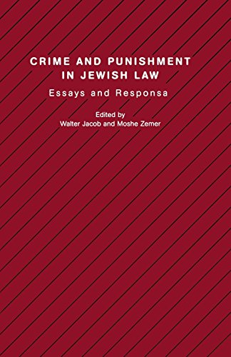 crime and punishment in jewish law essays and responsa studies in progressive halakhah