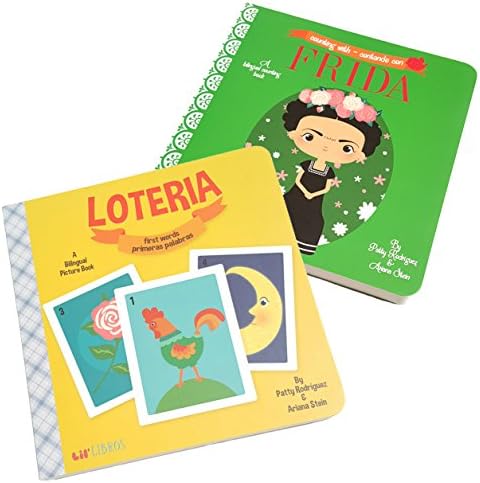 Lil Libros Bilingual Baby Board Books - Loteria &amp; Frida: First Words &amp; Counting - Early Learning Language Culture Children's Books