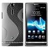 mumbi  Custodia in silicone e TPU per Sony Xperia S, colore: Bianco trasparente