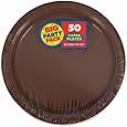 Chocolate Brown Big Party Pack - Dessert Plates (50 count)