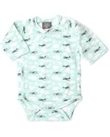 Kate Quinn Organics Unisex-baby Long Sleeve Kimono Bodysuit