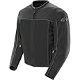 Joe Rocket Velocity Men's Textile Street Racing Motorcycle Jacket - Black/Black / Small