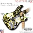Radioactive Yellow WraptorSkinz Skin fits Rock Band Stratocaster Guitar for Nintendo Wii, XBOX 360, PS2 & PS3 (GUITAR NOT INCLUDED)
