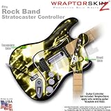 Radioactive Yellow WraptorSkinz Skin fits Rock Band Stratocaster Guitar for Nintendo Wii, XBOX 360, PS2 & PS3 (GUITAR NOT INCLUDED)