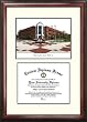 George Mason University Scholar Scholar Mahogany Framed Lithograph w/Diploma Opening
