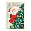 Cavallini Santa Christmas Greetings in Box