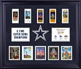 Dallas Cowboys Framed Program and Ticket Collage | Details: 5-Time Super Bowl Champion