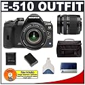 Olympus Evolt E510 10MP Digital SLR Camera with Olympus 14-42mm Zuiko Lens + Olympus 40-150mm Zuiko Lens [Outfit] + Spare BLM-1 Battery for Olympus + High Speed USB 2.0 CompactFlash (CF) Card Reader + Cameta Incognito 1000 Deluxe SLR Gadget Bag (fits E300, E330, E410, E500 & E510)