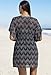 swimsuitsforall Women's Black Zig Zag Empire Tunic