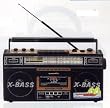 AM/FM/SW1-SW2 4 Band Radio Cassette Recorder with USB/SD/MP3 Player