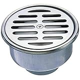 三栄水栓[SANEI] バス用品・空調通気用品 目皿 ステンレスワントラップ 【H500-100X50】