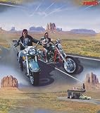 Rasch Tapete 126501 Papiertapete Muster ""Easy Rider"" blau-beige