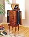 Jewelry : Powell Furniture English Country Aged English Brown Jewelry Armoire 640-314