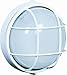 Artcraft Lighting Large Round Wall Sconce Light, White