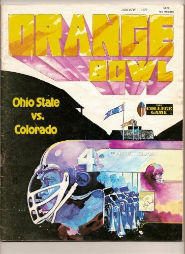 1977 Orange Bowl Program Ohio State Vs Colorado