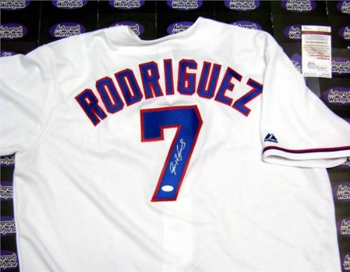 Ivan Rodriguez autographed Jersey (Texas Rangers) JSA at Amazon.com