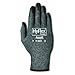 Ansell HyFlex 11-801 Nylon Glove, Black Foam Nitrile Coating, Knit Wrist Cuff, Large, Size 9(Pack of 1)