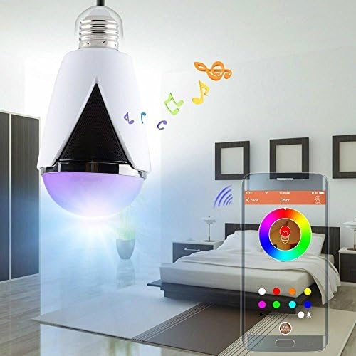 Imoch Bluetooth Smart LED Light Bulb - Smartphone Controlled Dimmable Multicolored Color Changing Lights - Works with iPhone, iPad, Android Phone and Tablet(white)
