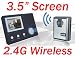 2.4G Wireless Video Door Phone Intercom with 3.5 Monitor