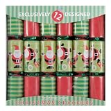 The Gift Wrap Company Tom Smith Christmas Crackers - HO HO Santa Holiday Crackers (Pack of 12)