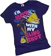 "I'm Hot With My Sling Shot" -- Angry Birds Crop Sleeve Fitted Juniors T-Shirt