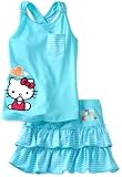 Hello Kitty Girls 2-6X Toddler Terry Applique And Embroidery On Skort Set