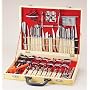 International Culinary Carving Set 80 Piece, Wood Case