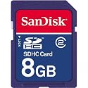 8GB Sandisk SDHC Speicherkarte ( 8 GB SD SDHC) f&uuml;r Canon Digital IXUS 100 IS Digitalkamera + Sandisk Travelbag Aufbewahrungstasche!