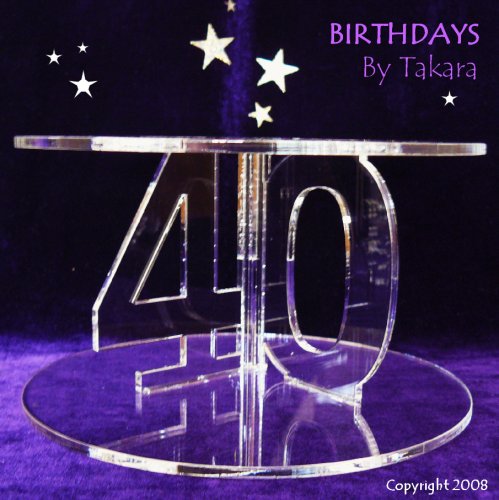 40th BIRTHDAY CAKE STAND / WEDDING ANNIVERSARY CAKE STAND By TAKARA