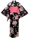 レディース 浴衣 花柄が可愛い お仕立て上がりゆかたと作り帯のお買得2点セット（女性用）