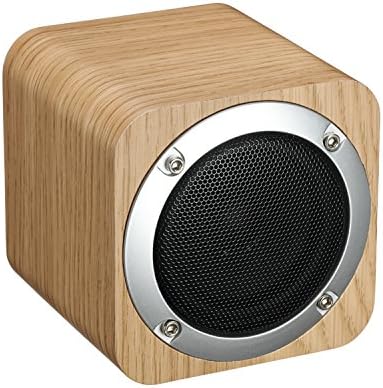 Wooden Bluetooth 4.0+EDR Speaker 3 Inch Full Frequency Cinema Stereo Surround System AUX Audio Input FM Radio Player (beige)