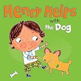 Henry helps with the dog