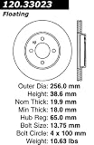 Centric Parts 120.33023 Premium Brake Rotor