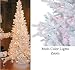 6.5' White Slim Pencil Siberian Pre-Lit Artificial Christmas Tree - Multi Lights