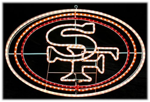 San Francisco 49ers Yard Lights