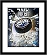Edmonton Oilers NHL Framed 8x10 Photograph Team Logo and Hockey Puck