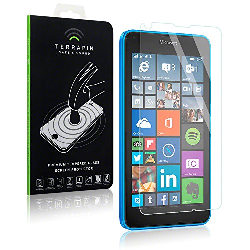 Microsoft Lumia 640 Case, Terrapin [Tempered Glass] Screen Protector Case / Guard / Film / Cover for Microsoft Lumia 640