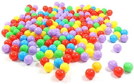 Ulike2 Balls By Ce Certification Pack of 100 Pcs 5.5cm Crush Proof Plastic Balls in Assorted Bright Colors