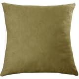 Maytex Piped Suede Pillow, Sage