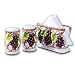 3 Piece Grape Tabletop Set Salt Pepper Shakers Napkin Holder New