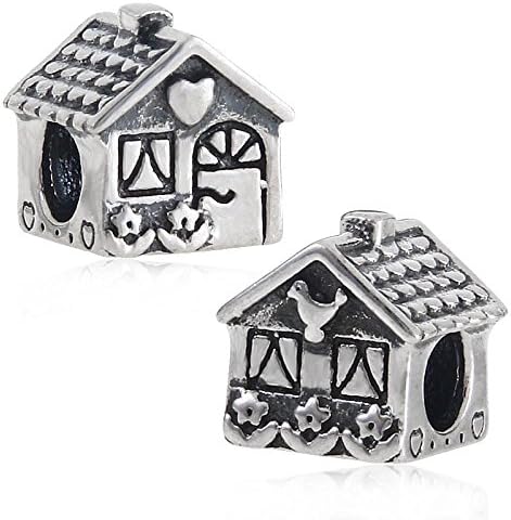 Soulbeads "Sweet House /Home" Soild .925 Sterling Silver Charms Fit Pandora European Bracelets