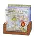 Garden Blooms Glass Coasters - Set of 4 w/ Wood Caddy