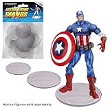 Action Figure Stand Pack of 25 Clear StandsIMAGE