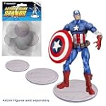 Action Figure Stand Pack of 25 Clear Stands