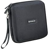 Caseling Portable Hard Carrying Travel Storage Case for External USB, DVD, CD, Blu-ray Rewriter / Writer and Optical Drives - Black