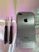 Verizon Iphone 4 Back Cover Housing, Silver Color Brushed Metal Aluminum Battery Door, Replacement Back Housing with Interior Frame and Free Pentaoble 5 Star & Cross Head Screwdrivers For VERIZON CDMA Iphone 4 Only