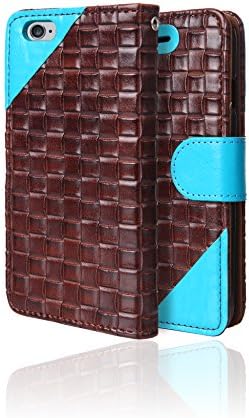DBJ Case Leather Holder Cover Wallet with Buckle For iPhone 6 4.7 inch(Brown)