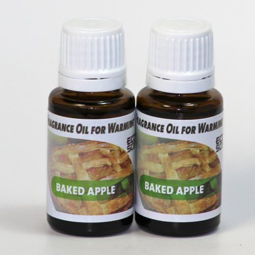 2-Pack. Baked Apple Fragrance Oil for Warming from EcoScents (15 mL). Highly concentrated for intense fragrance, ready to use - no wax or water carrier needed.